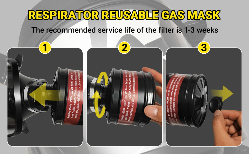Máscara respiratoria de gas completo Sumeber con estándar