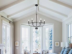 modern farmhouse chandelier for living room