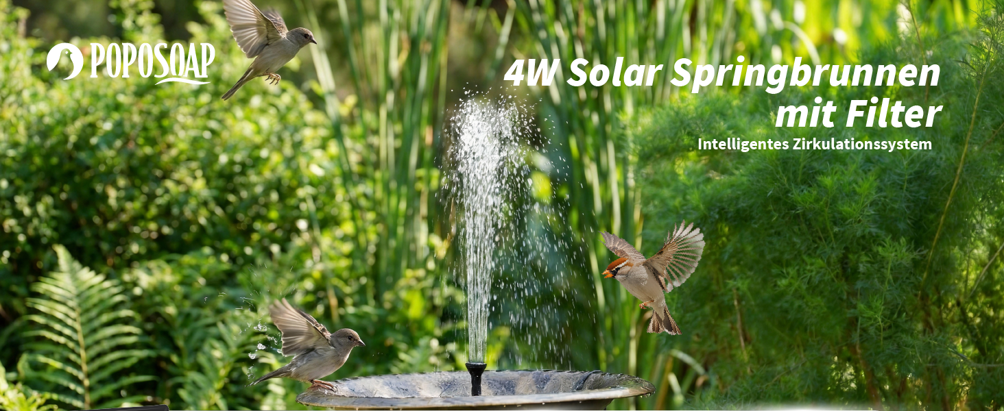 POPOSOAP Solar Springbrunnen Bild 1