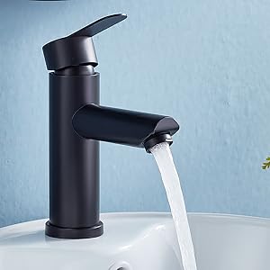 robinet lavabo salle de bain mitigeur pour vasque baignoire lave mains acier inoxydable monotrou