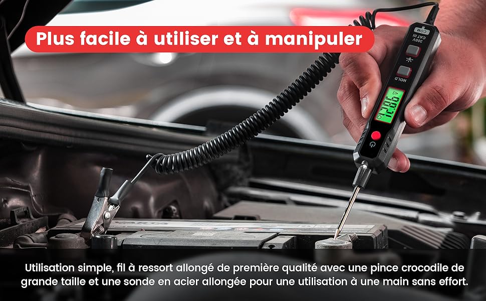 Stylo testeur de tension pour voiture et camion