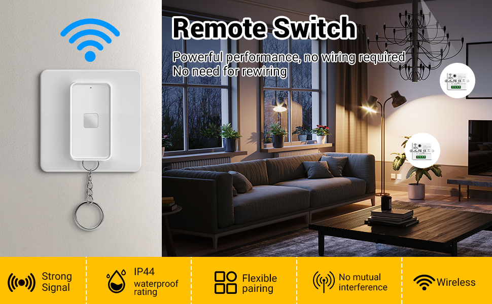 Der Text lautet „Remote Switch