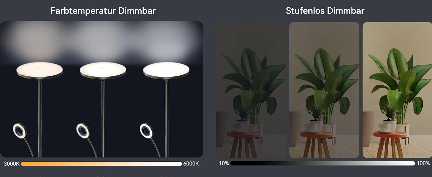 Deckenfluter LED Dimmbar