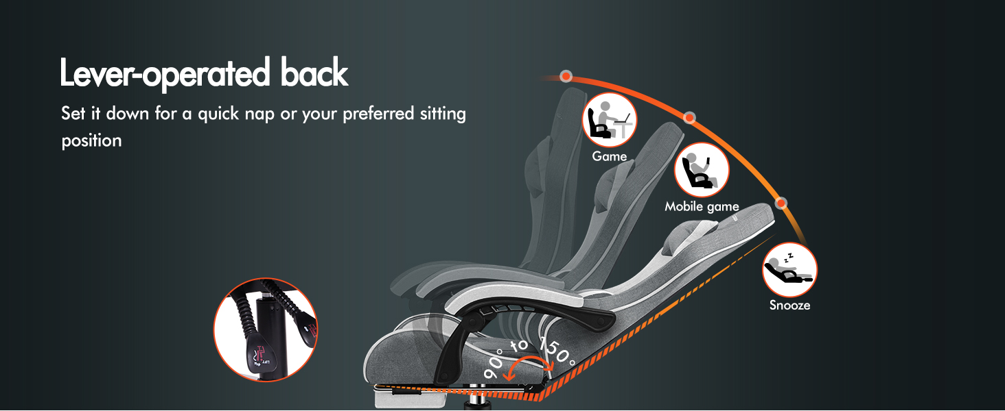 Close-up technical views of a black lever-operated locking mechanism.