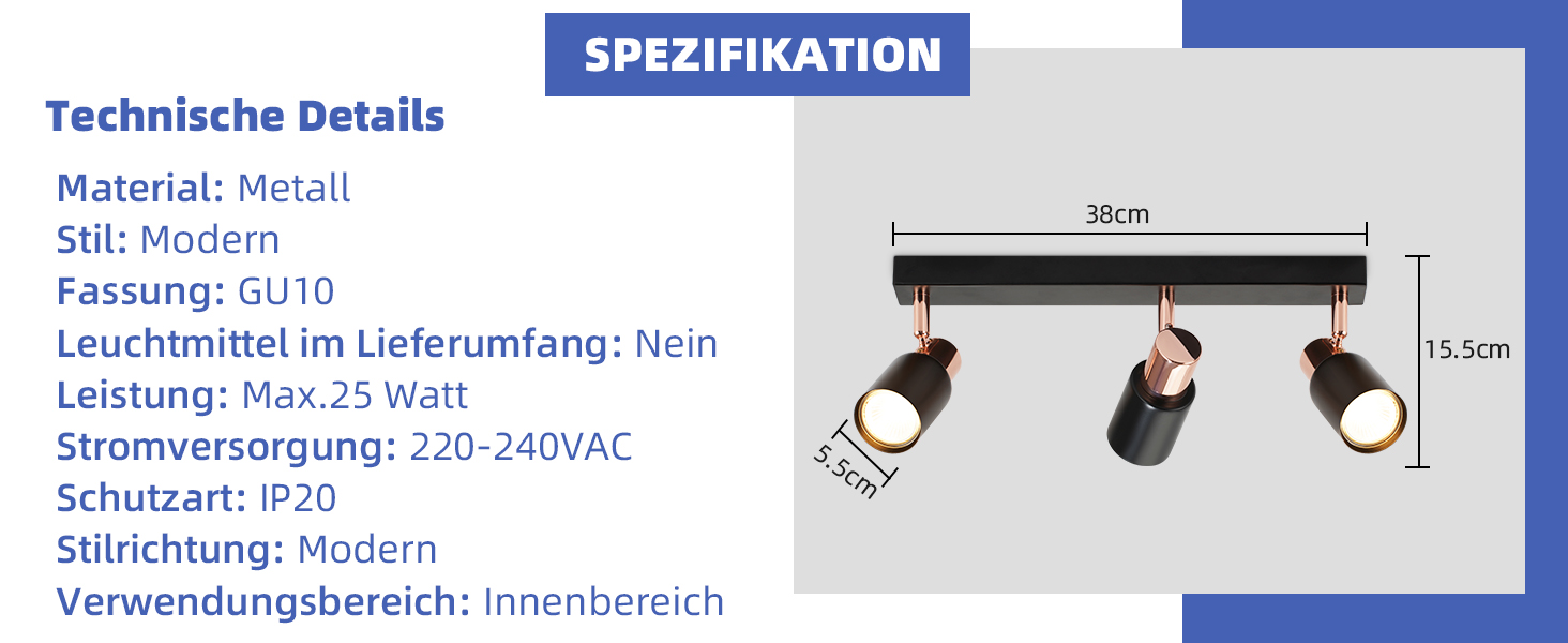 wandstrahler GU10