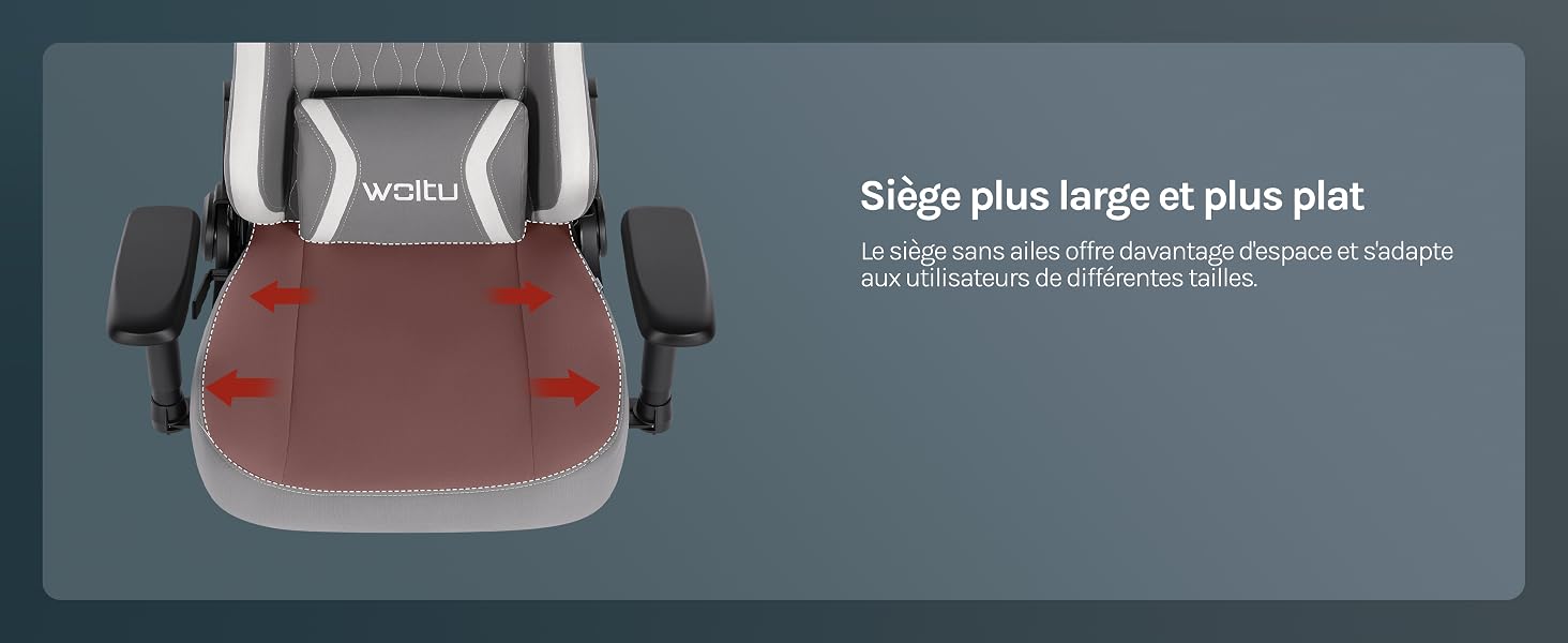 Le texte se lit comme suit : « Diapositive et grande grille complète » avec des sous-titres supplémentaires. Vue de haut en bas du siège d'appoint à deux poignées et de couleur bordeaux/marron.
