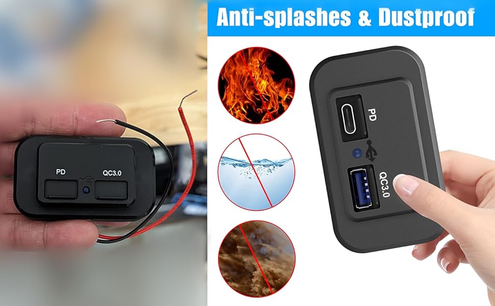 Prise de Charge Rapide Double