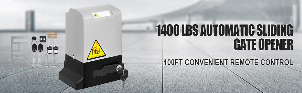 Ouverture de portail coulissant.