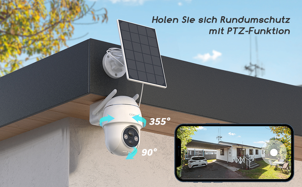 a camera mounted on a roof