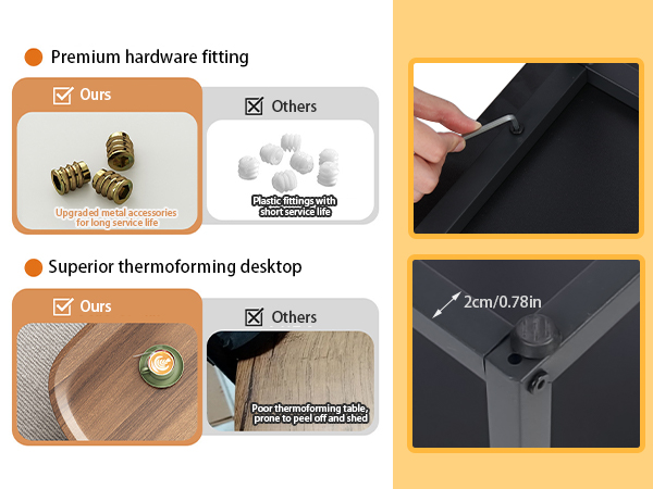 FATIVO Set di 2 Tavolino da Salotto Legno Marrone Tavolini Sovrapponibili Soggiorno Tavolino Caffè