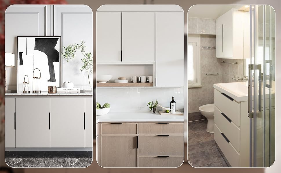 Idéales pour les cuisines, les chambres, les salons et autres meubles.