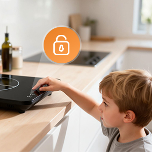 Série d'images montrant une personne interagissant avec un appareil électronique ou un panneau de commande sur la surface d'un bureau ou d'une table.