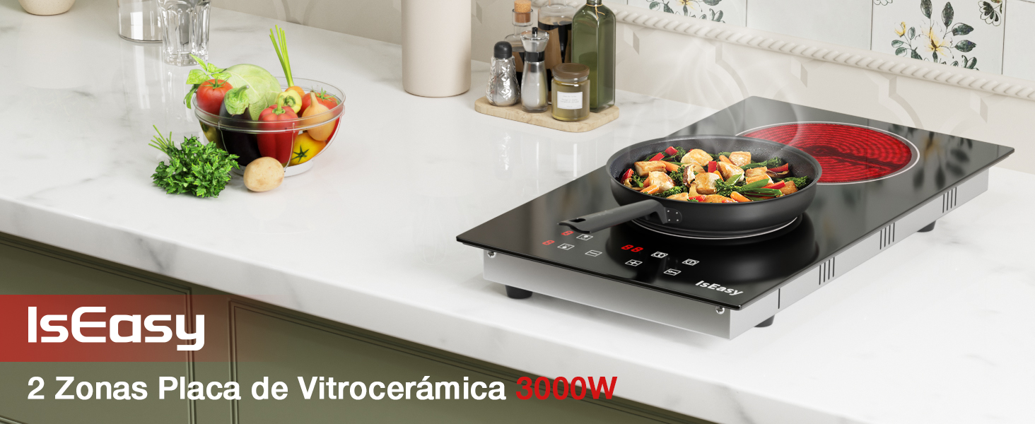 2 vitrocerámicas eléctricas