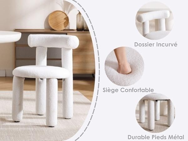 chaise de salle a manger blanc