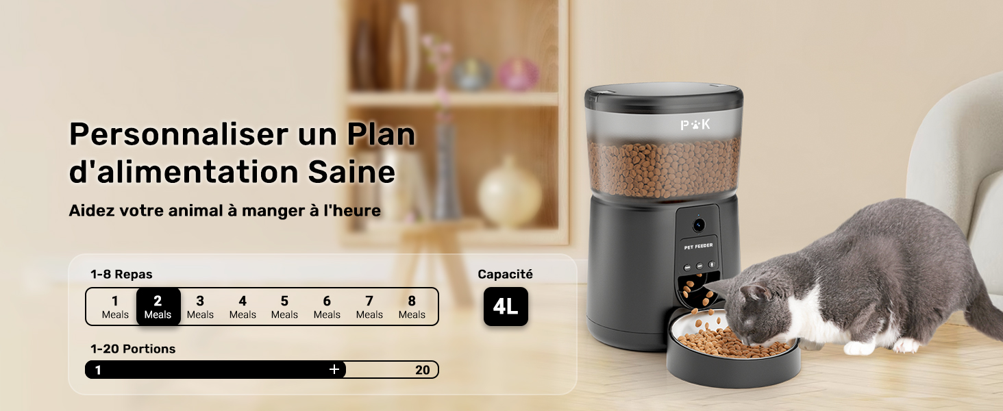 Distributore automatico di cibo per gatti
