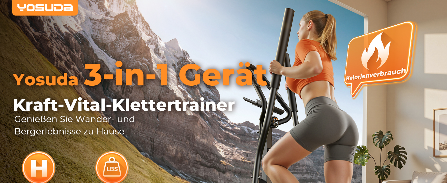 Der Text lautet „Kraft-Klettenhaken S-in-100“ und es scheint sich um eine deutsche Website oder einen Marketinginhalt zu handeln, der Bilder zum Klettern oder Bergsteigen im Freien mit Actionaufnahmen in Berglandschaften zeigt.