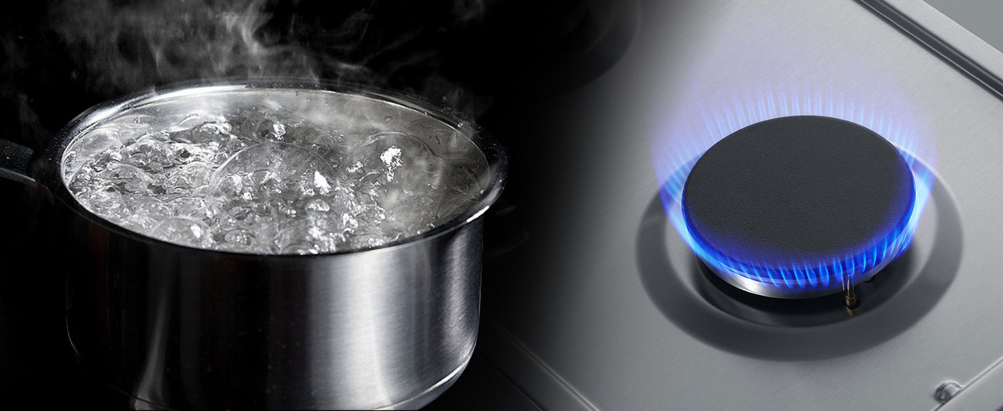 GASLAND GH30SF Plaque de Cuisson à Gaz 2 Foyers, 30cm, Encastrable, Gaz