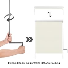 Vertikalmarkise mit Handkurbel