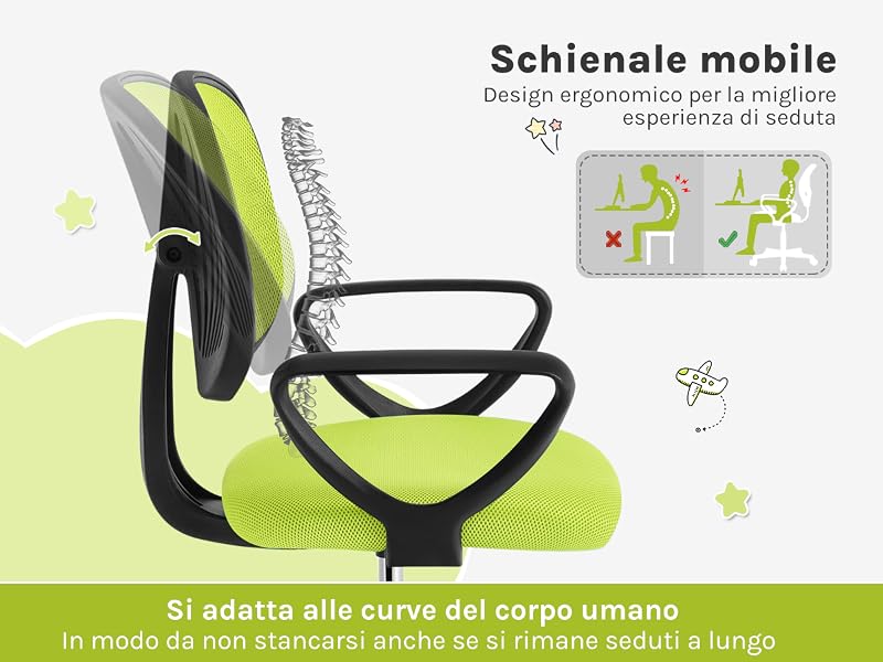 Sedia da Studio Girevole