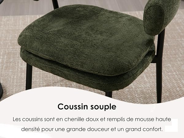chaise de cuisine chenille