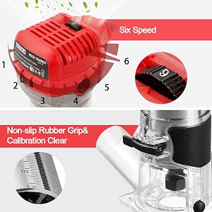 TEENO Défonceuse Affleureuse Électrique 710W