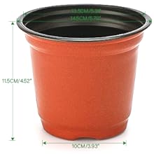 avec détails de mesure. Dimensions indiquées : 11,5 cm/4,53 pouces de hauteur, 10 cm/3,93 pouces