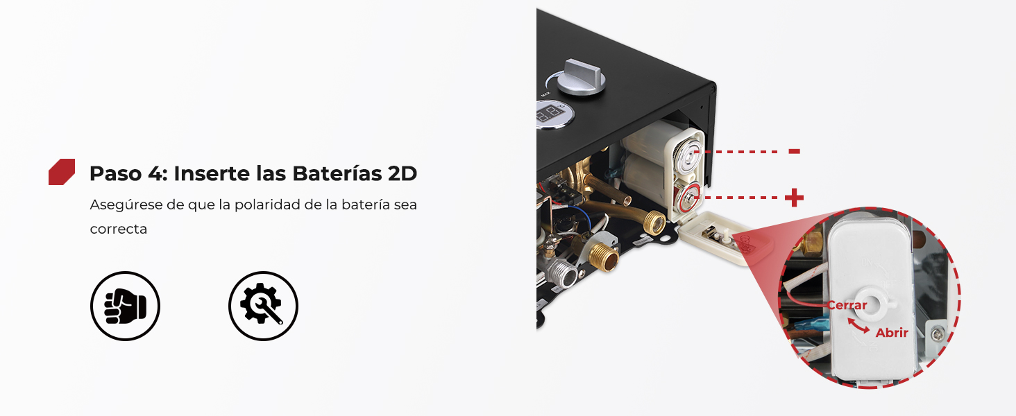 Baterías insertadas