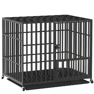 cage pour chien xxl solide voiture pliable pawhut transport aluminium intérieur