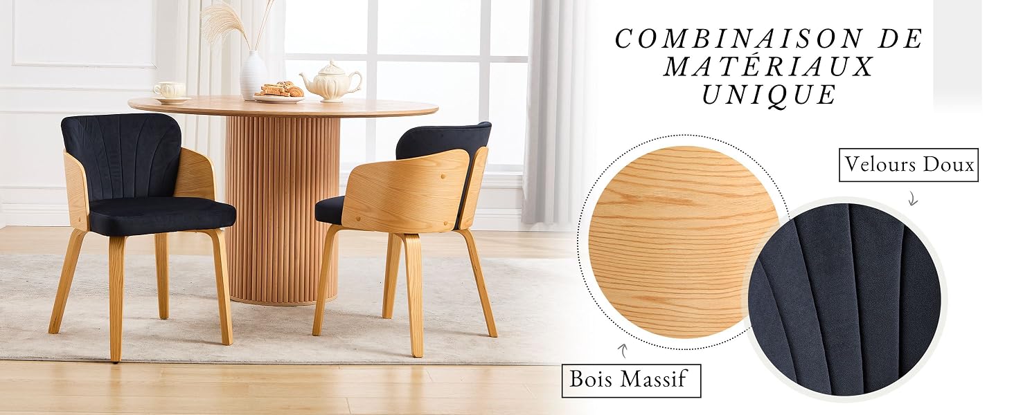 Chaise de Cuisine avec accoudoirs