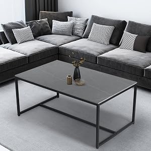 mesa salon marmol gris
