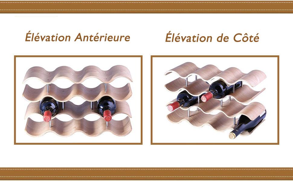 Range Bouteilles Vin Bambou