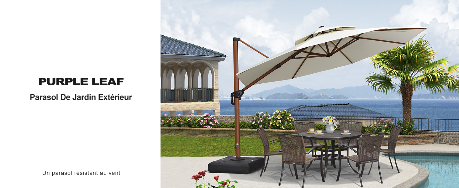 parasol deporte 3x3 avec pied