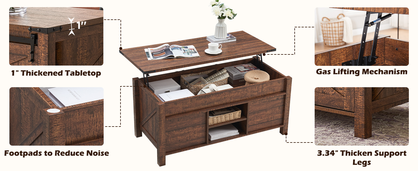 coffee table with storage for living room