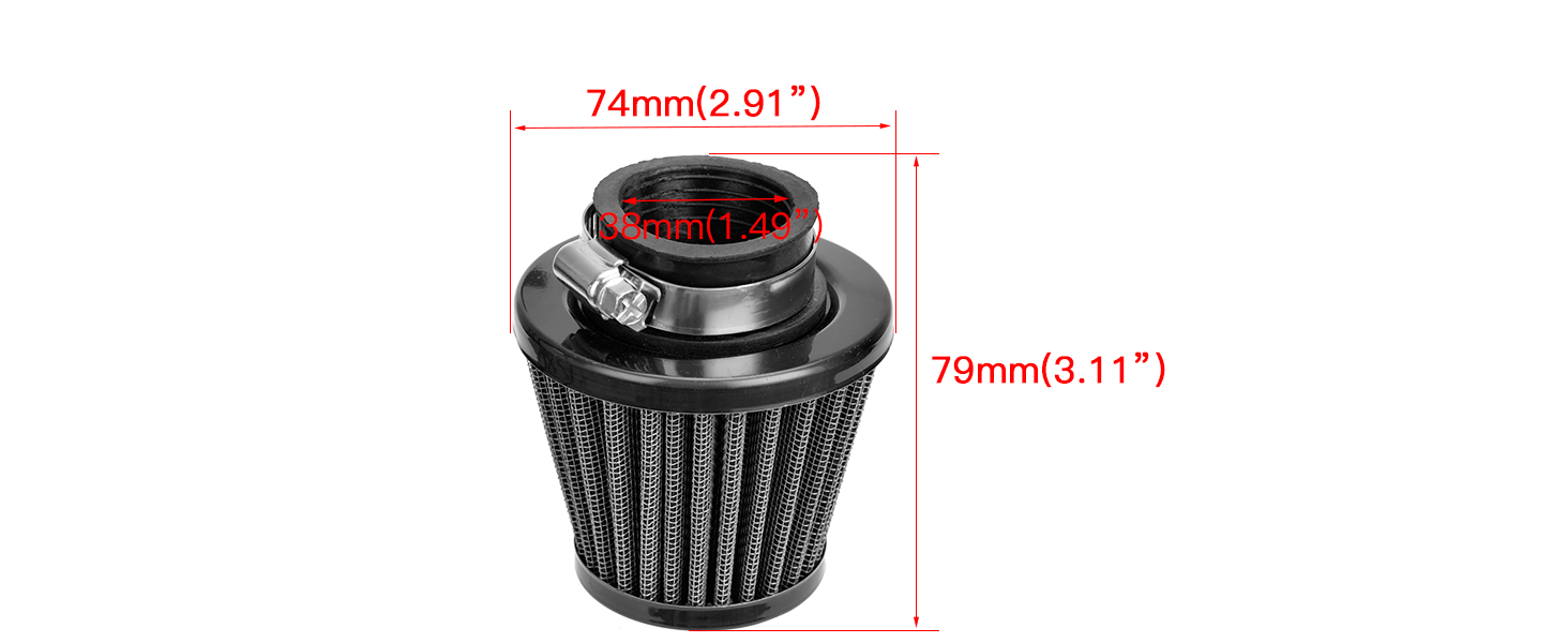 38mm air filter