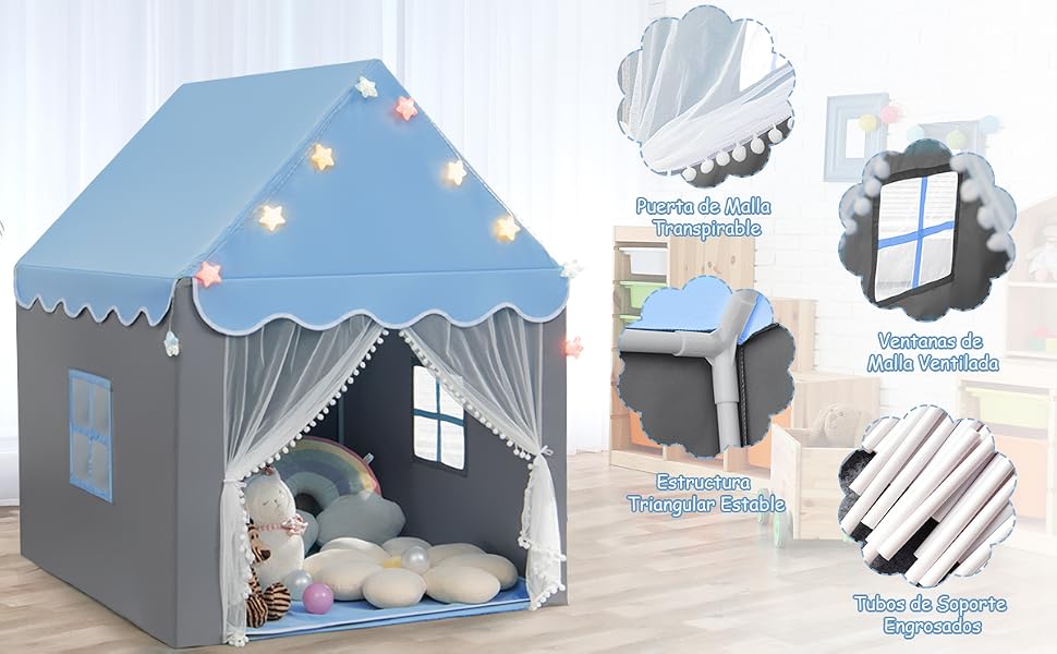Carpa para Niños con Colchoneta Lavable