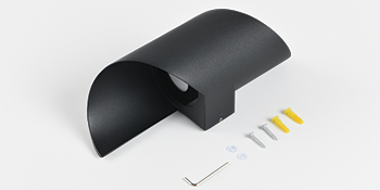 SANSHI LED-Wandleuchte für Innen und Außen, 10 W, 3000 K warmweiß, modernes Design mit Auf- und Abwärtsbeleuchtung