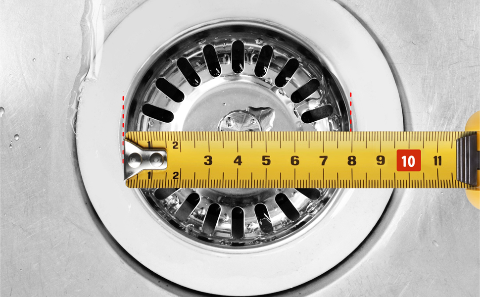 Tapón de fregadero de cocina de 8 cm, colador de fregadero de acero inoxidable para cocina y baño