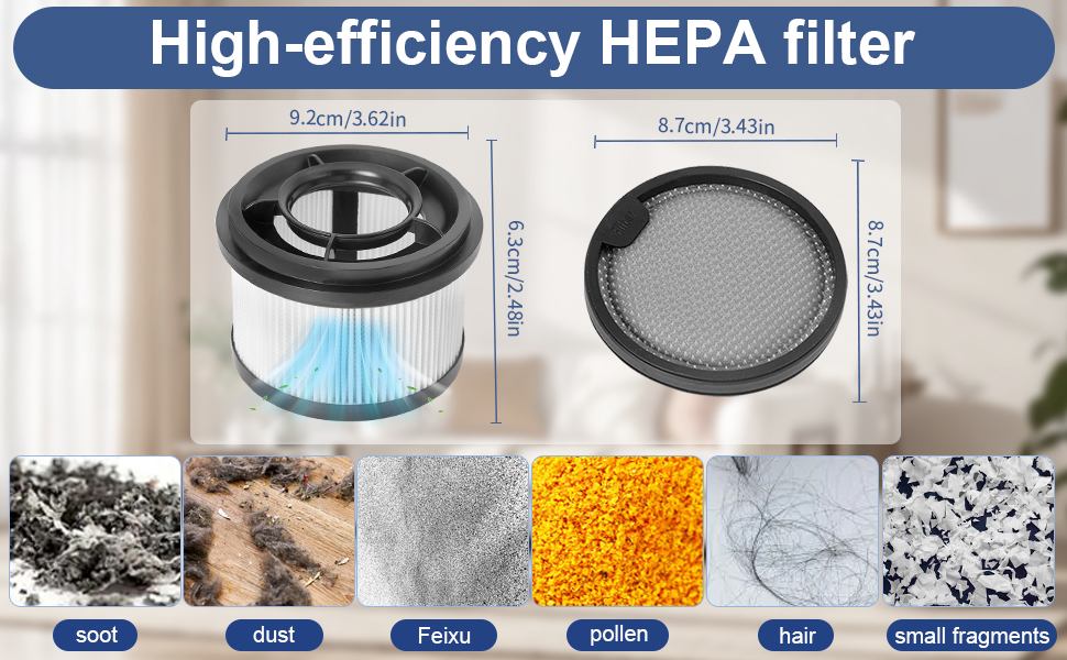 Heykewi HEPA Filter pour Xiaomi G10 Plus / G10 / G9 Plus / G9, Dreame Z10 Station / T10 / T20 / T30