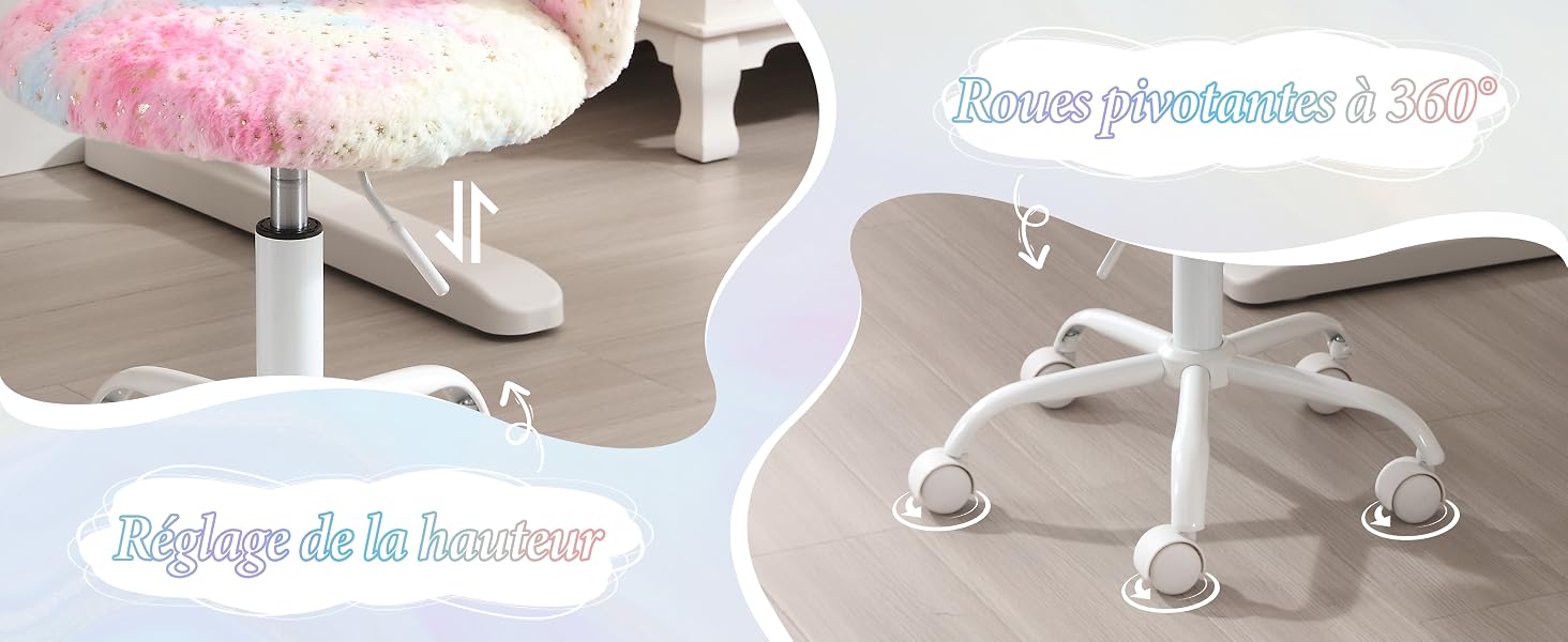Enfant Chaise de Bureau Pivotante