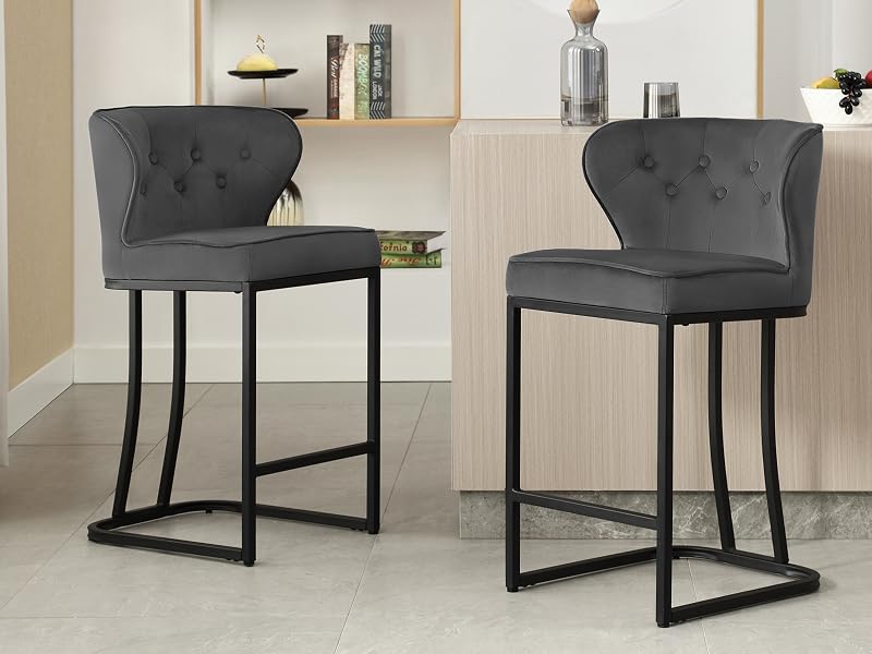 WOLTU Barhocker, Barstuhl, Bistrohocker, Polsterhocker, Tresenhocker,Design-Hocker