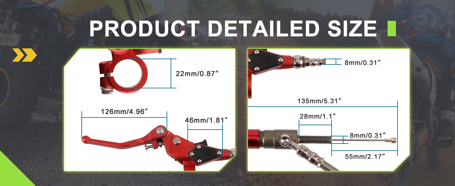 Product size diagram of red archery bow. Shows measurements for various parts including riser, limbs, and string length.