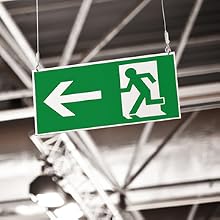 Panneaux d'avertissement suspendus