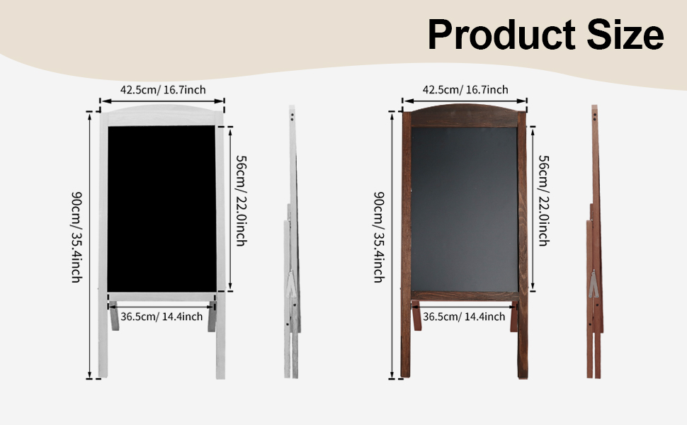 Outdoor A Frame Chalk Board for Weddings