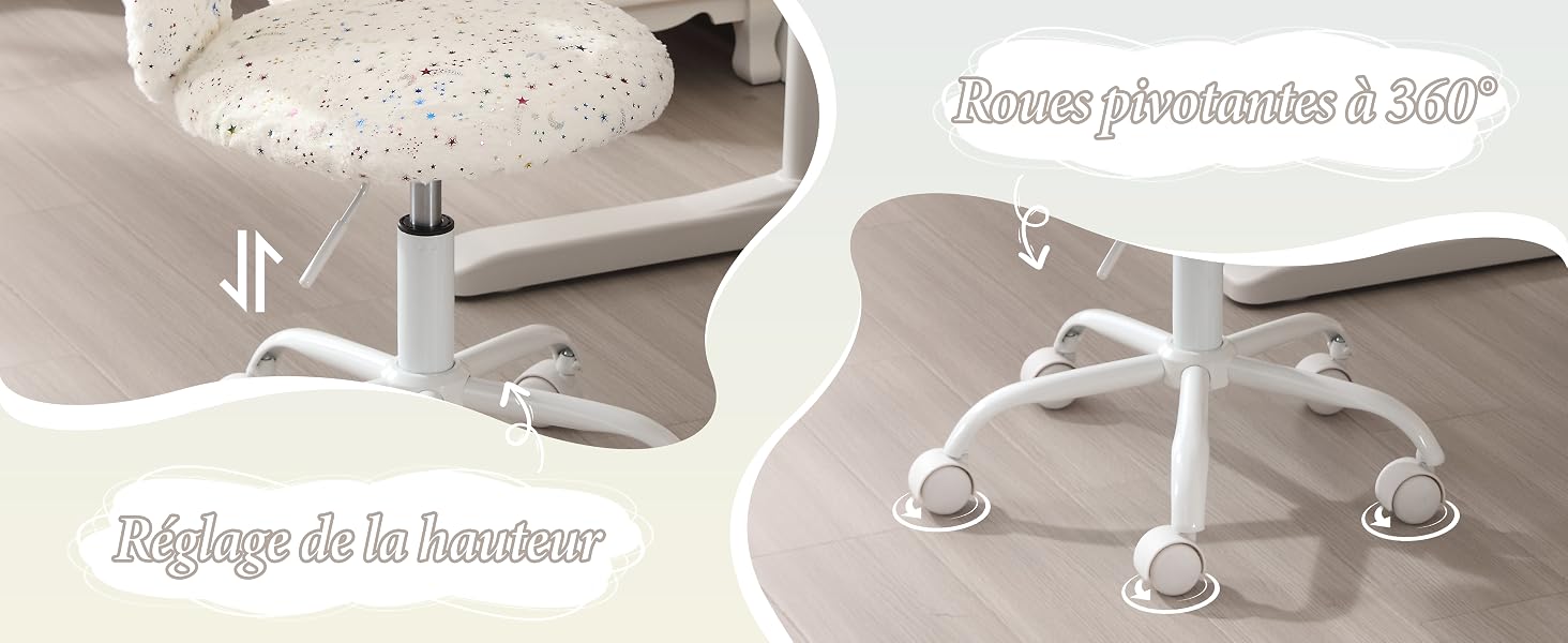 Enfant Chaise de Bureau Pivotante