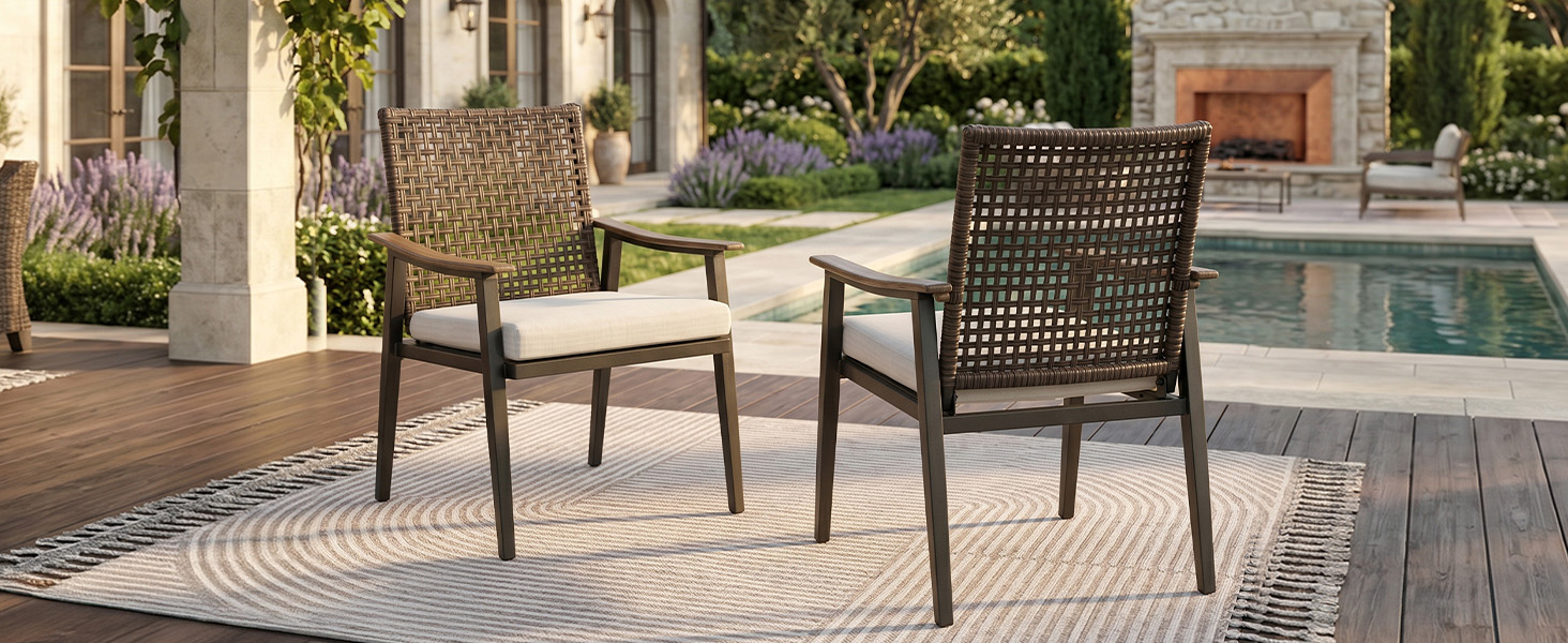 Rattanstuhl Set Bild 6