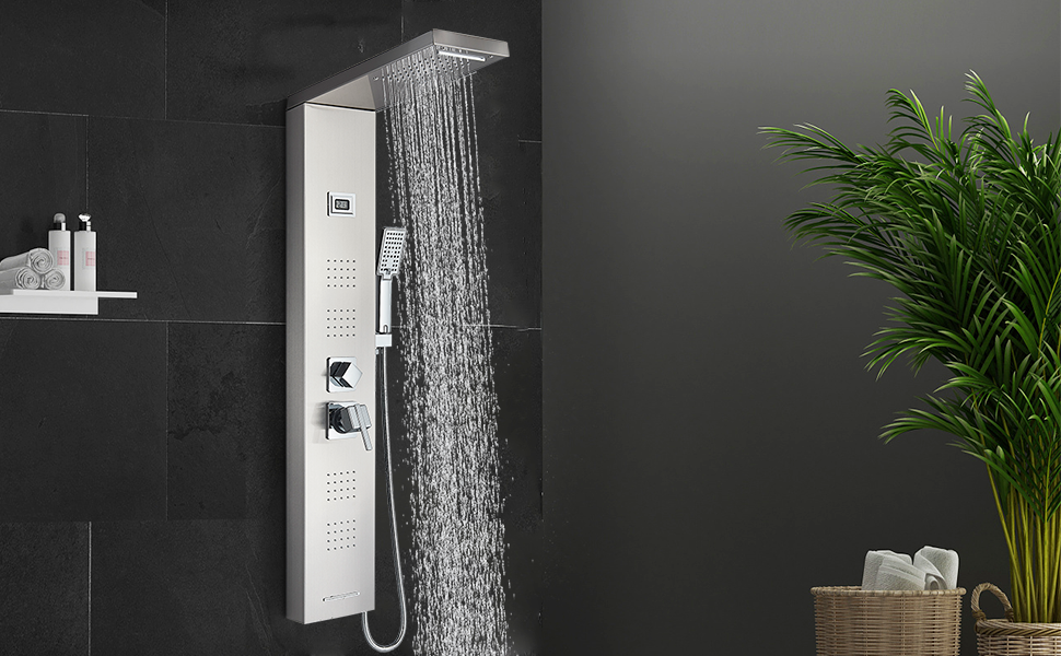 Aworddy colonne de douche hydromassage