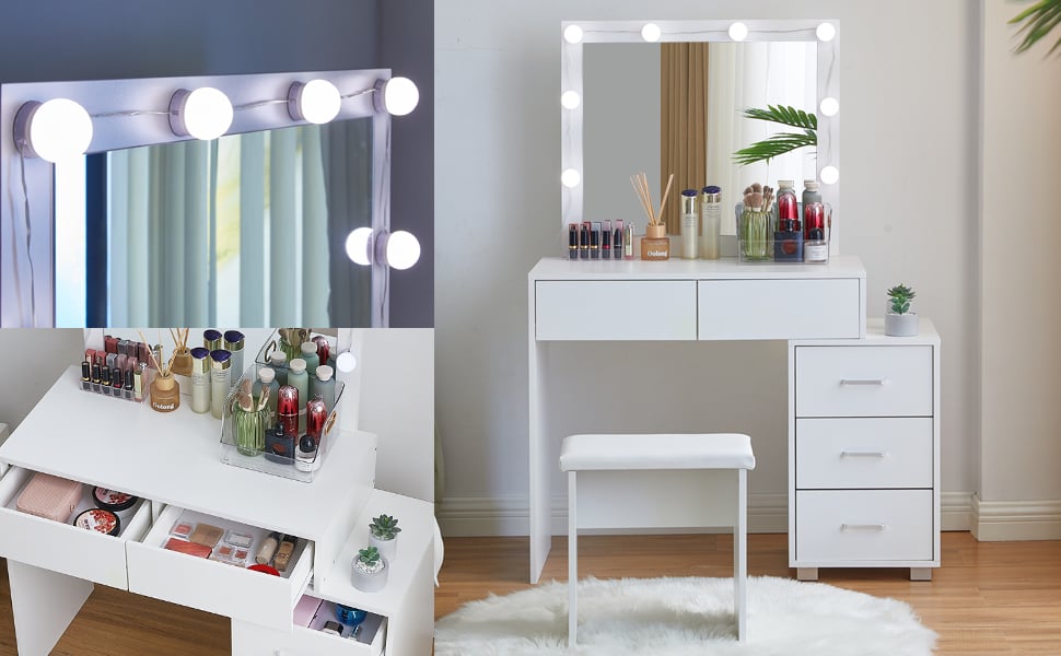 coiffeuse blanche