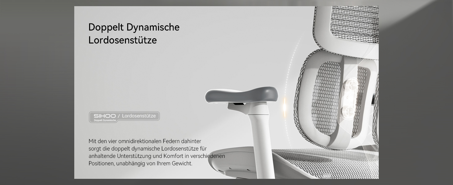 Nahaufnahme von Sitz und Rückenlehne eines Bürostuhls.