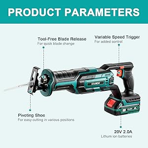 Changement de lame sans outil