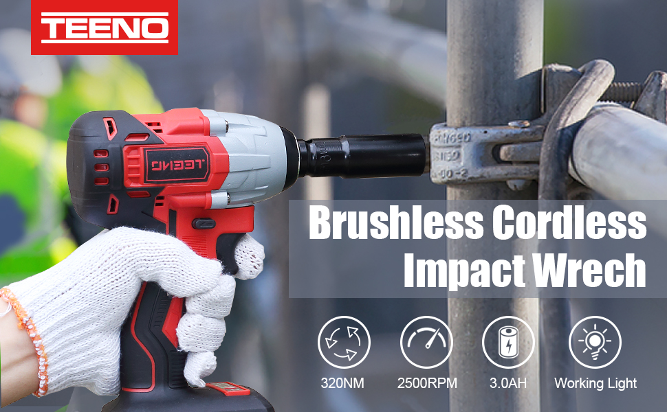 Clé à Chocs Sans Fil Sans Brushless 2